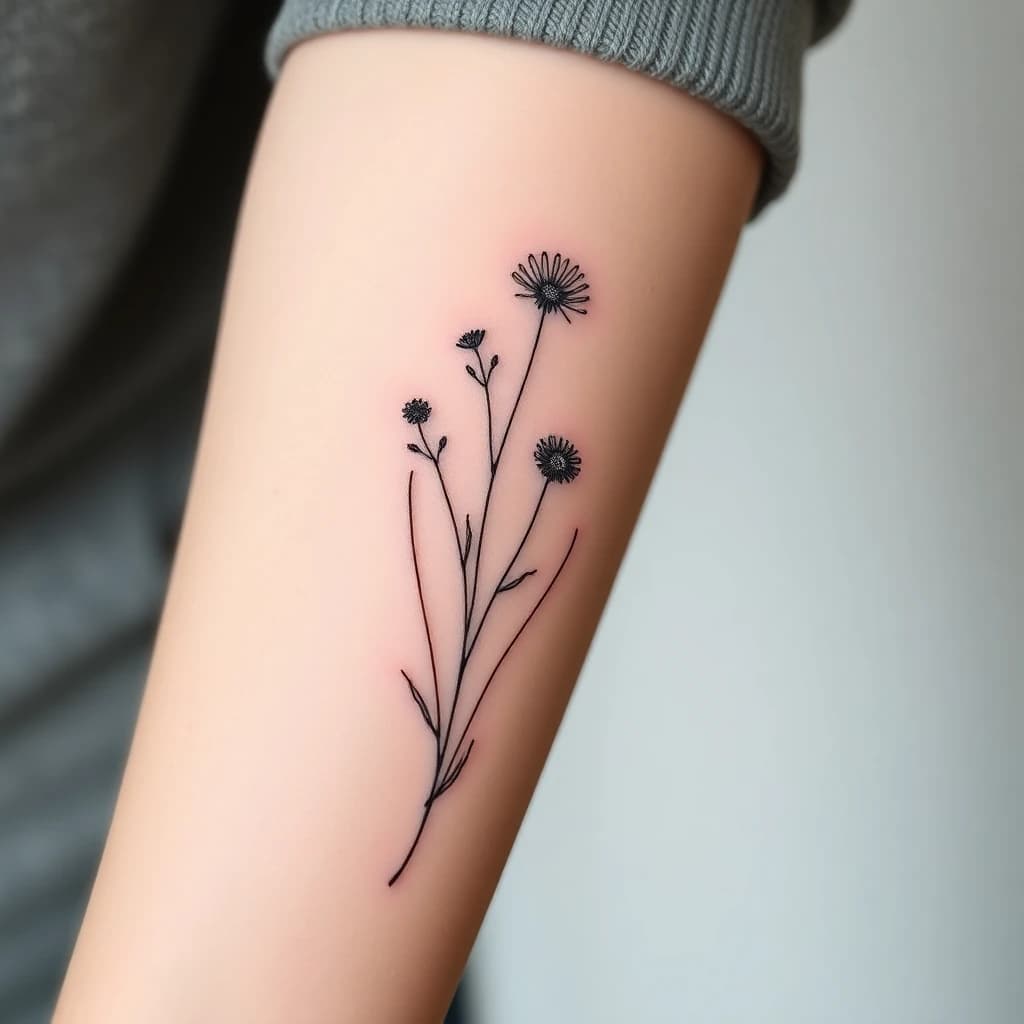 Fine Line tattoo style - AI tattoo generator